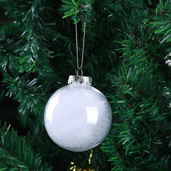 Jul gjennomsiktig fyllbar dekorasjon