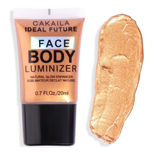 Body Luminizer, Vattentät fuktgivande för ansikte och kroppssminkning Ansikte Body Glowing Illuminator, Flytande Body Highlighter 3 pack