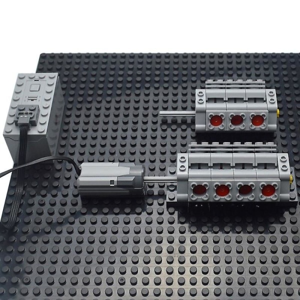 Motor flerfunktionsbyggklossar som är kompatibla med alla märken AA-Battery-box