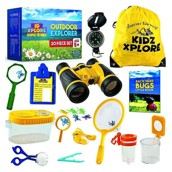 Outdoor Explorer Set Bugg Catching Kit Naturutforskning Barn Utomhusspel Barn Fotvandring Pedagogisk leksak qd best