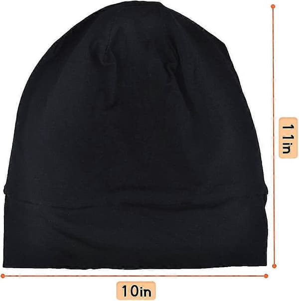 2-pak Søvnhat, Satin Bonnet Silke Hår Bonnet, Nat Hat Slouchy Åndbar Gave