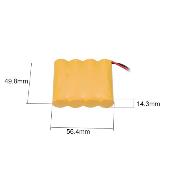 2 st Laddningsbara Ni-cd Aa Batterier 4.8v 700mah Pack För Rc Bil Leksaker Sm-2p Kontakt Js