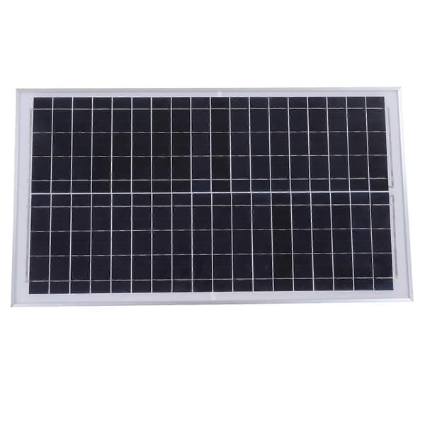 Solpanel polykristallint kisel enkel montering robust solcell PV-platta 30W 18V