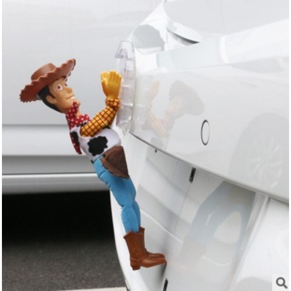 Bil tak dekoration docka bil svans rolig docka bil exteriör dekoration present till far (Buzz rescue Woody (med huva))