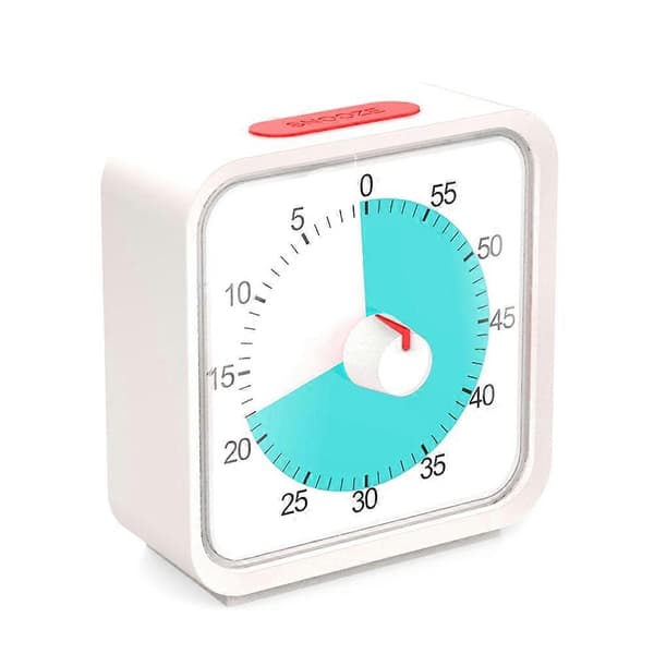 Pomodoro-timer for kjøkken, tidsstyringsstudie klasseromstimer, 60-minutters visuell timer med lydløs drift -C