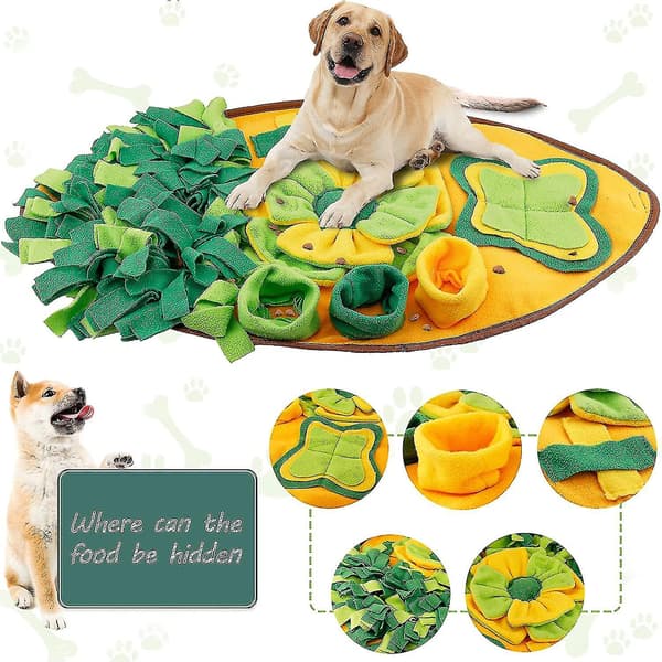 Snusemåtte 70*40cm Hunde Træningsmåtte Puzzle Snusemåtte Langsom Fodring Intelligent Legetøj Snusemåtte