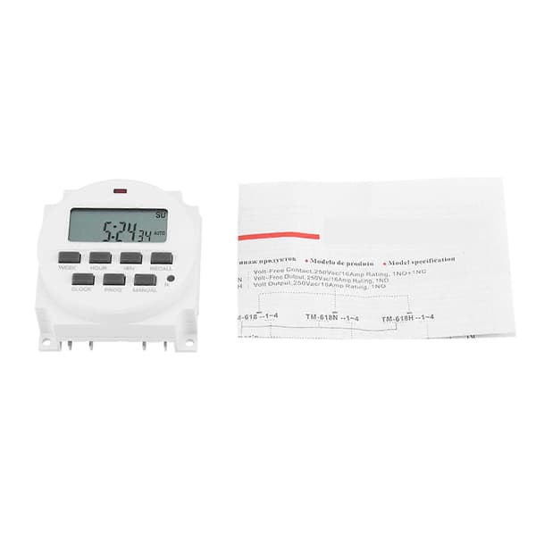 12V Digital Elektrisk Holdbar Programmerbar Smart Kontrolafbryder Timer