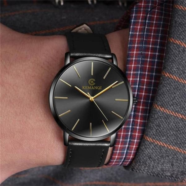 Quartz Ur / Armbåndsur - black