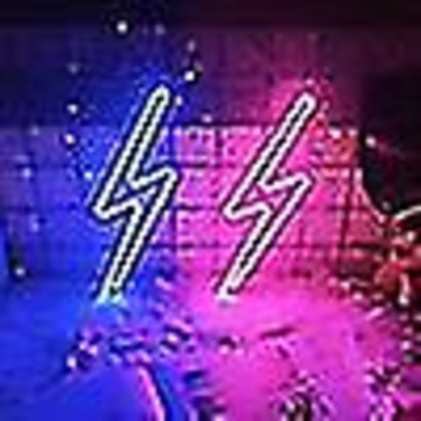 Neonkyltti Salama LED Neon Seinä Yövalo Paristo Lightning2-Pink