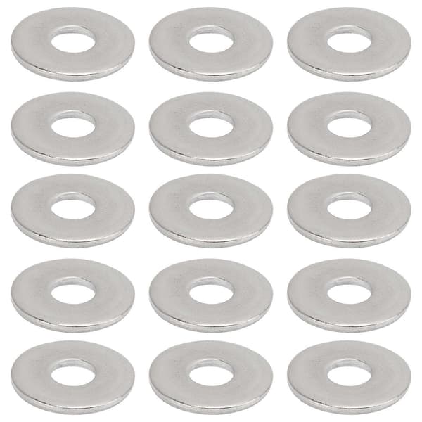100 stk. flade skiver 304 rustfrit stål forstørrede skruetilbehør fastgørelseshardware M8x24mm