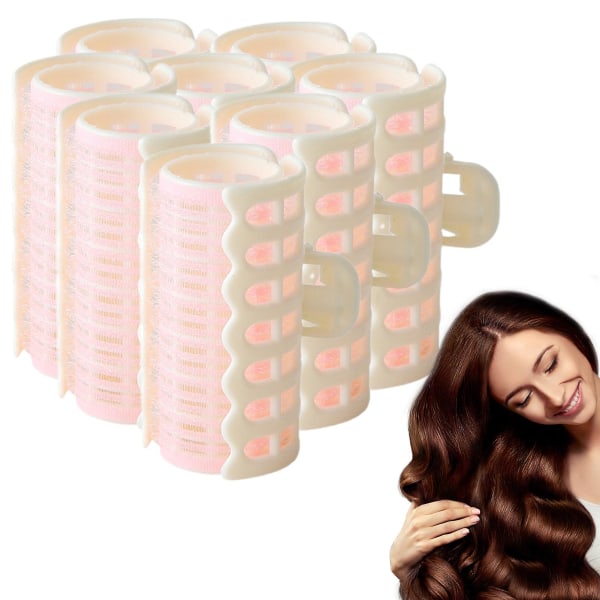 8 st Self Grip Heatless Curler Diy Curly Curlers Pp Hair Roller Set Hemmasalong