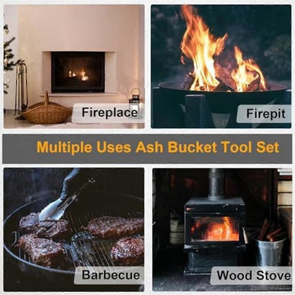 Mini Askespann for Peis, Peis Askespann Trepelletsbeholder Peistilbehør for Vedovn