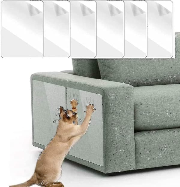 6-pack Repskydd Soffa Katt, 45 cm X 20 cm, Transparent Kattskydds Möbel, Repskydd För Soffa