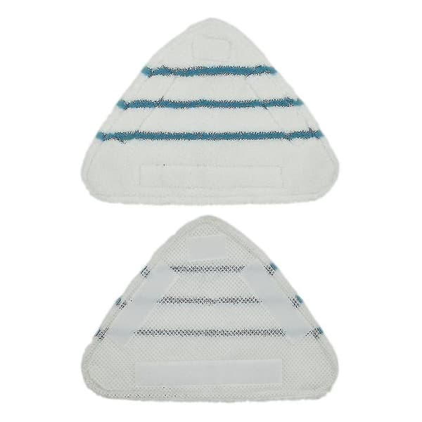 3 stk Dampmopputskiftbare Puter Trekant Vaskbar Klut Rengjøring Gulv Mikrofiber Mopphode Pute Damp