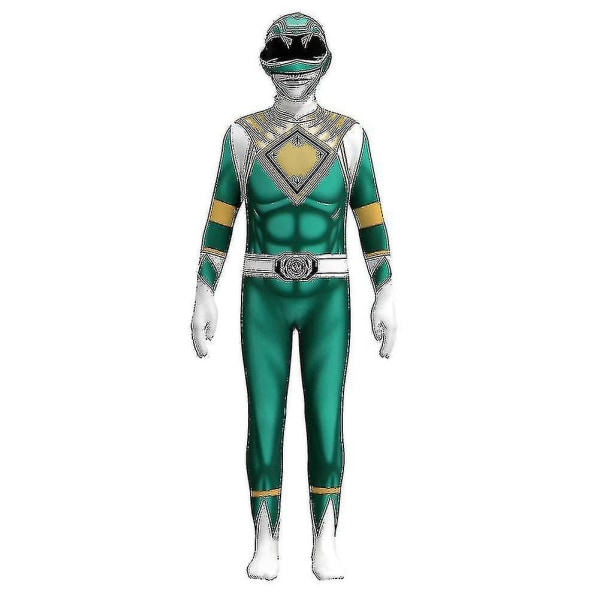 Power Ranger Kostym Vuxen Herr Bodysuit Vuxen Halloween kostym Green 180cm