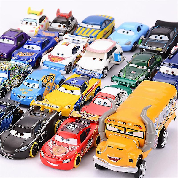 27 Stiler Pixar Biler Støpt Metall Sjeldne Modeller Bil Leketøy Lynet McQueen Jackson Storm Pedagogisk Leketøy Bil Gave Til Gutt 9