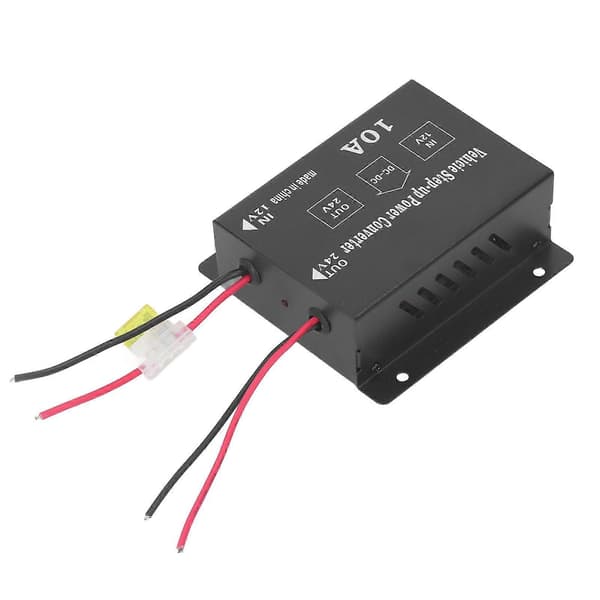 Opptrappende Strømkonverter DC 12V til 24V Boost 10A for Modifikasjon av Subwoofer i Kjøretøy