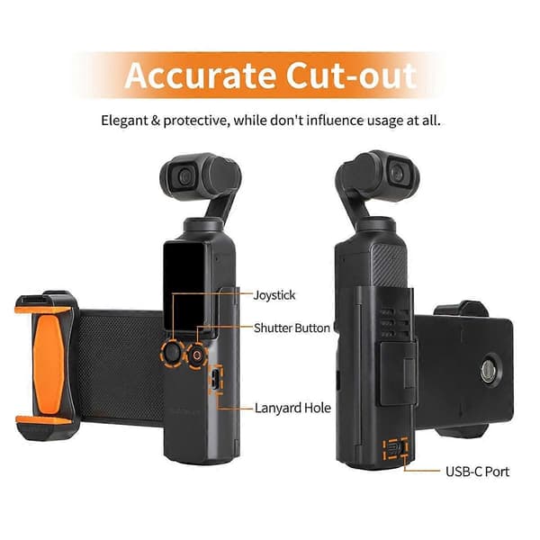 for Pocket3 Ekspanderende Telefonholder Adapter Beskyttelsesramme Organizer Kald Sko Multifunksjonelt Tilbehør