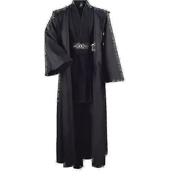 Voksen Tunika Kostyme For Jedi Antrekk Skywalker Halloween Cosplay Kostyme Hette Robe Kappe Fullt Sett Uniform Tre Versjoner White 4X-Large