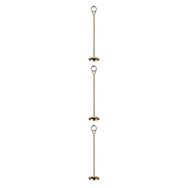 1/2/3/5 Bordnummerholder i rustfrit stål Skiltholder Fotostativ Til Gold 25cm 3PCS