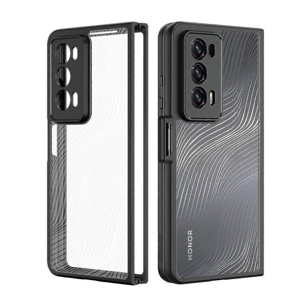 Sammenfoldeligt stødsikkert telefoncover kompatibelt med Honor Magic V2, sort