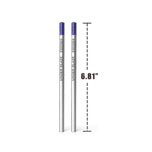 2 st underglasyrpennor, underglasyrpennor för keramik, underglasyrpenna precision underglasyrpenna