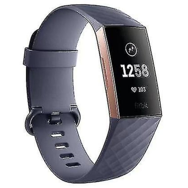 Smartwatch Fitbit Charge 3 Urtavla Guld 40mm Rem Gummi Fitness Armband