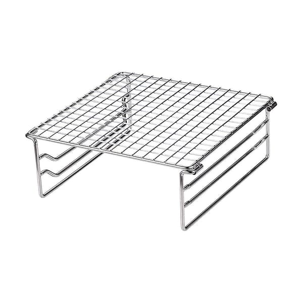 Fällbar grillgaller Campinggrill Fällbar grill Mini Utomhusgrill Galler Rostfritt stål För picknick Silver