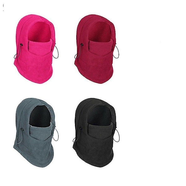 Heltäckande Vinter Fleece Mask Huva Hatt Snö Skid Varm Balaclava qd