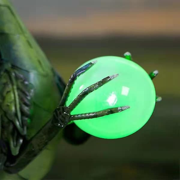 Grønn Drage Statue Med Solar Perle green