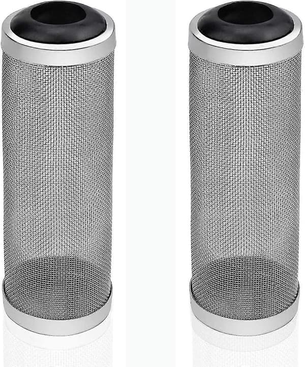 2 Stykker Filter Mesh Beskyttelse Rustfrit Stål Filterbeskytter, Rustfrit Stål