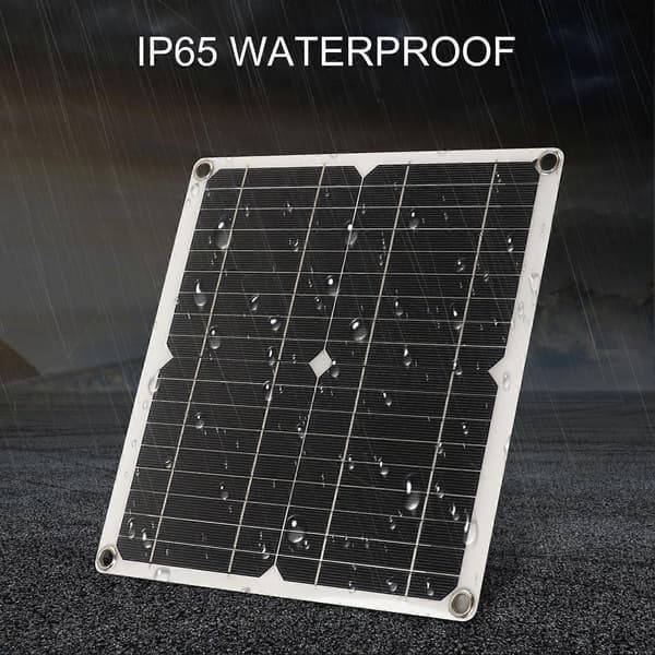 RV solpanel 12W Mono solcelleopladerpanel Adaptivt integreret spændingsreguleringsmodul Intelligent kontrol med ladecontroller 10A