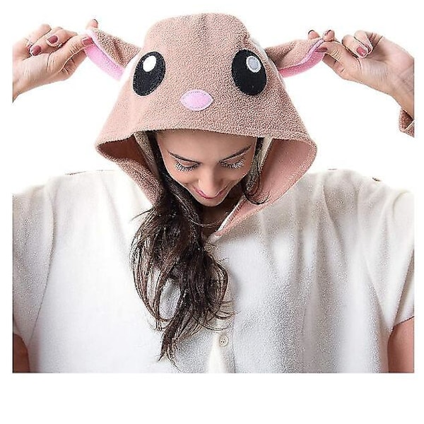Unisex Vuxen Onesie Pyjamas Djur En Delig Halloween Kostym Julsovkläder Jumpsuit Squirrel M