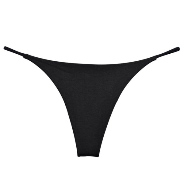Kvinnor Underkläder icro G-string Underbyxor Bikini Underkläder Black M