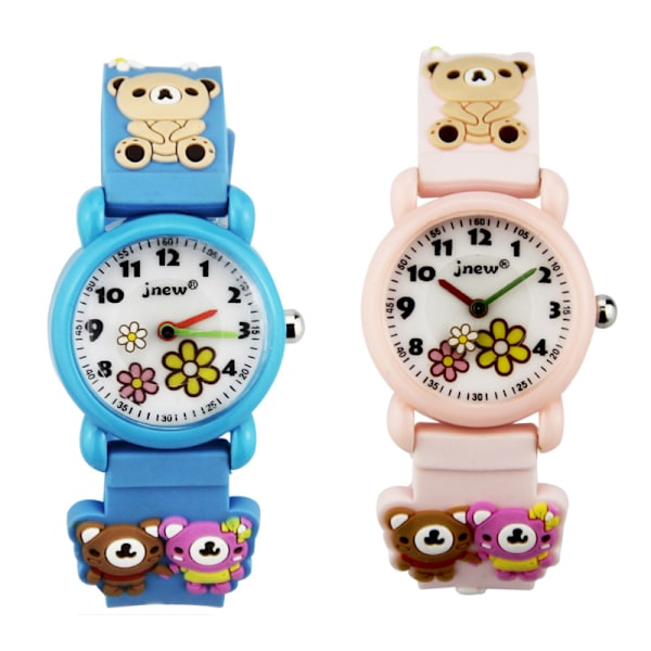 Watch Tecknad flicka Vattentät Toy Watch qd Blue