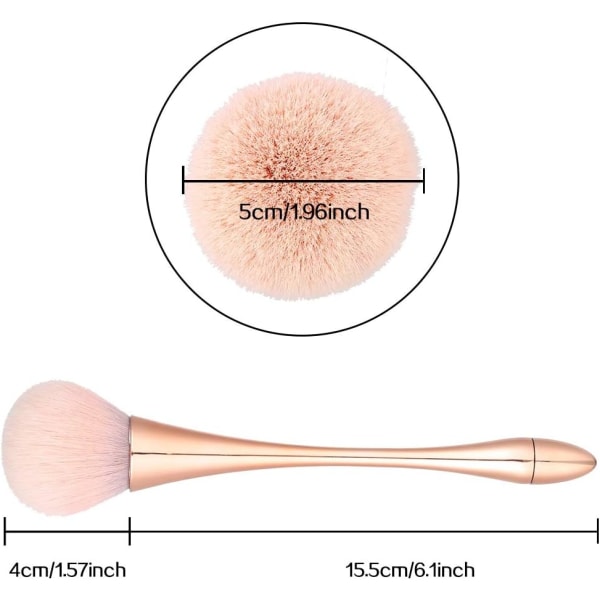2st lös pulver sminkborste, foundationborste