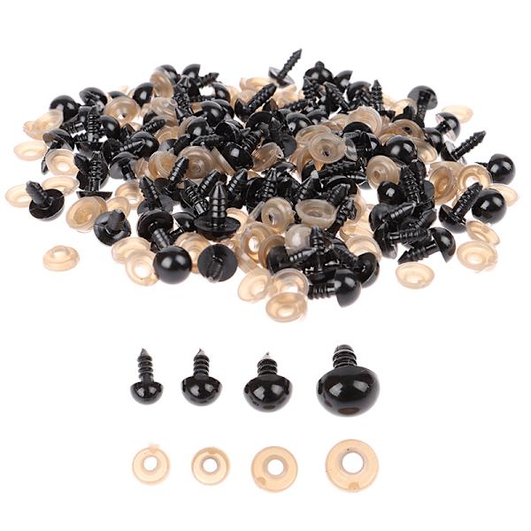 100 settiä 8/10/12/15 MM pehmolelujen turvasilmät pehmustettu pyöreä nukke 12mm