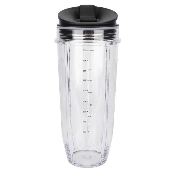 32Oz erstatningskopp med lokk kompatibel med Nutri Ninja Blender Juicer tilbehør