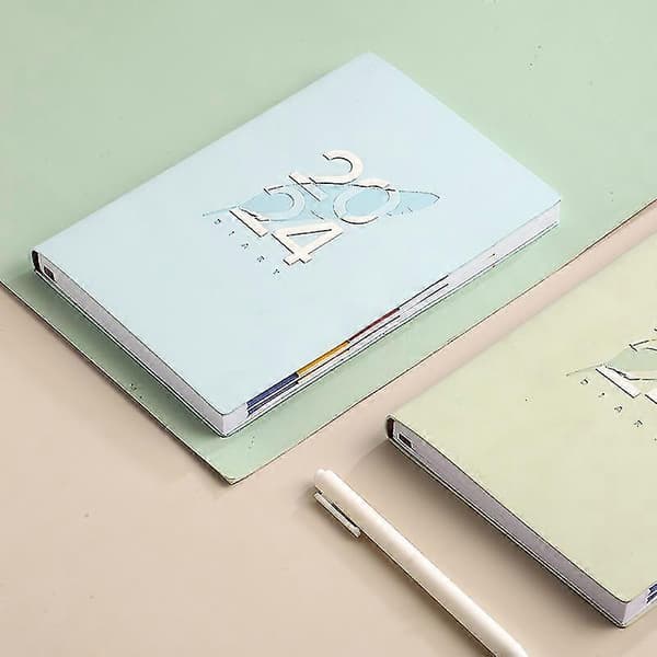 2024 Notesbog Kawaii 365 Dage Notesblok Daglig Ugentlig Månedlig Planlægger Journal Tidsplan Agenda Organizer Effektivitets Notesblok Kontor