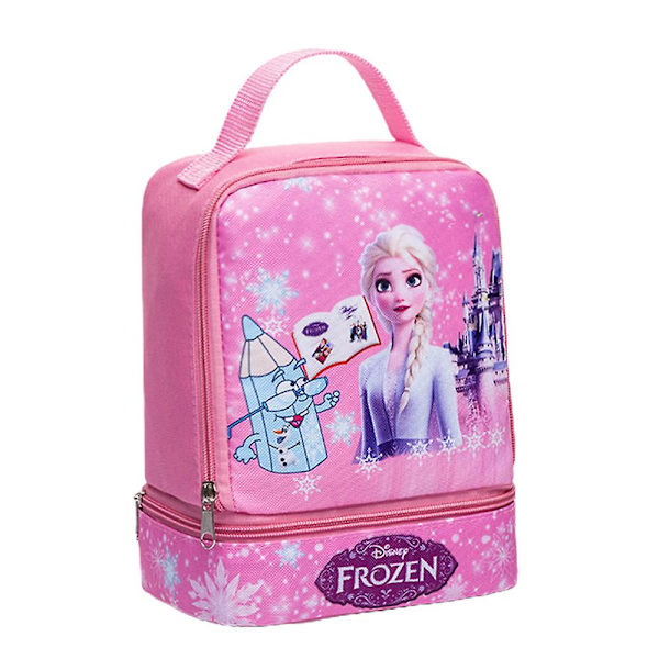 Frozen Prinsessa Sarjakuva Lounaskassi Piknik Ruokakassit Uudelleenkäytettävä D