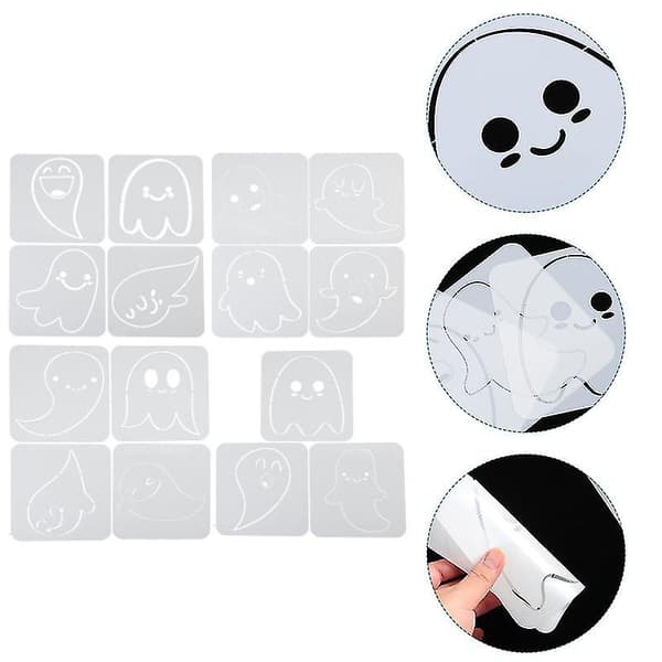 15 stk. Halloween-stencil til Halloween-dekorationer
