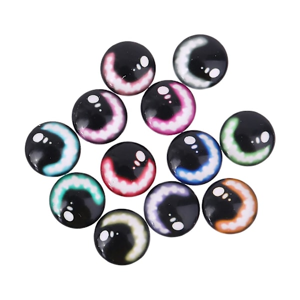 20kpl 8/12/18mm Lasi Nuken Silmille DIY Käsityöt Silmämunat Dinosauruksen Eläinten Silmätarvikkeet Käsintehty 12mm
