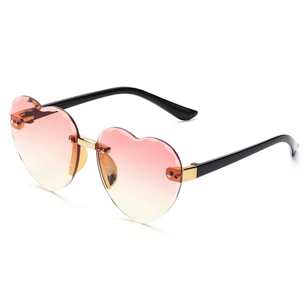 Nya hjärtlösa solglasögon Oceanlinser UV 400 skydd Söta barn/vuxna solglasögon utomhusresor glasögon för flickor pojkar qd Glasses Chain