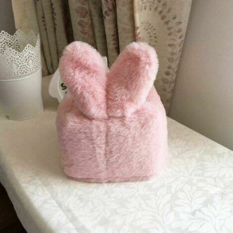 Tissue Box, Plush Rabbit Tissue Box Storage Tray Napkin Holder Storage Home Decor Easter Square