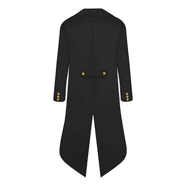 Halloween Kläder för Förälder och Barn, Herr Retro Kläder, Barnens Midilånga Punk Retro Smoking Black 155