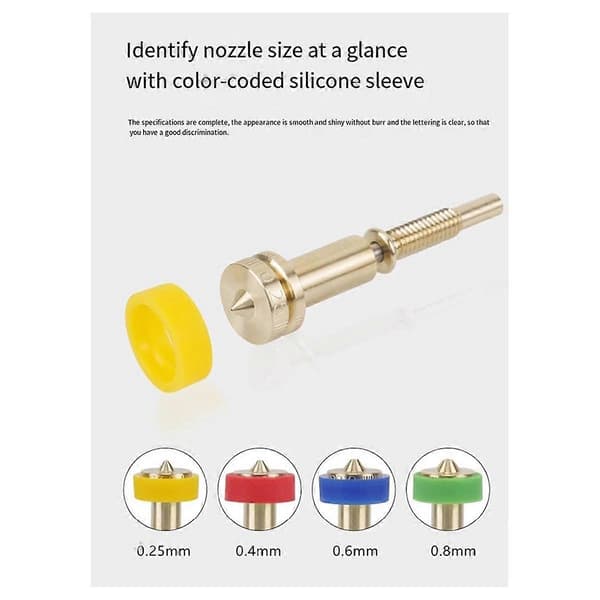 3D-print Hot End Ekstruder Ekstruder til integreret messingdyse hals DIY-sæt