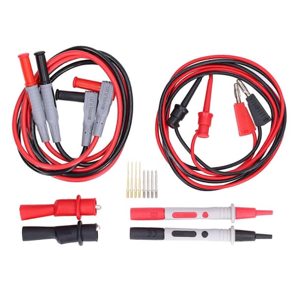 Multimeter Test Kit Testkrok Krokodilklämma Sondkabel Tillbehörssats för Fordon