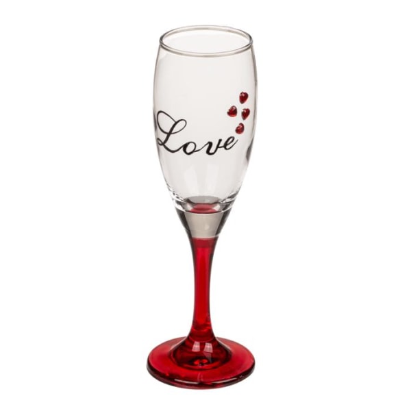 2-Pack - Champagneglas - Love - Alla hjärtans dag transparent