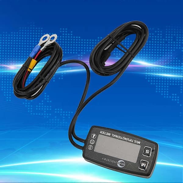 Multifunktionelt bilinstrument tachometer temperatur time meter auto tilbehør