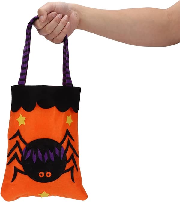 Halloween Non Woven Väskor Spider Goodie Toes